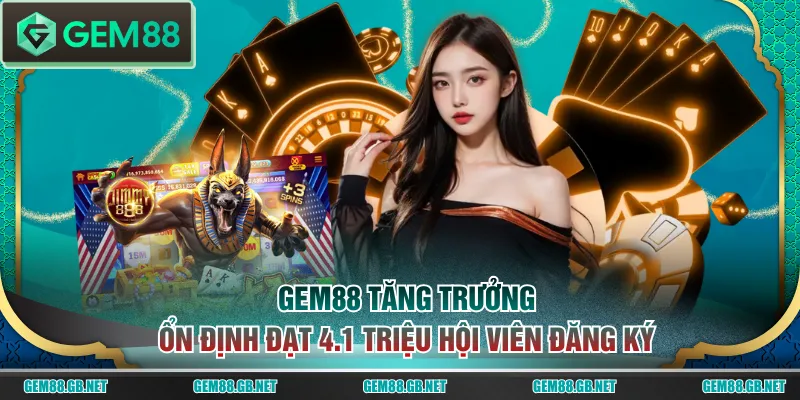 GEM88 tăng trưởng ổn định đạt 4.1 triệu hội viên đăng ký